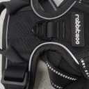 rabbitgoo Dog Harness No Pull with 2 Leash Clips, Adjustable Soft Padded, Reflective Oxford No Choke Pet Vest with Easy Control Handle for Medium Sized Dogs, Black, M