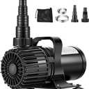 VIVOHOME 120W 2700GPH Submersible Water Pump with 180 Seamless Adjustable Nozzle and Barrier Bag for Koi Pond Waterfall Fountains Fish Tank