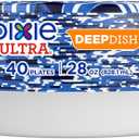 Dixie Ultra, Deep Dish Paper Plates, 28 Oz, 40 Count, Heavy Duty, Microwave-Safe, Soak-Proof, Cut Resistant, Disposable Plates For Heavy, Messy Meals