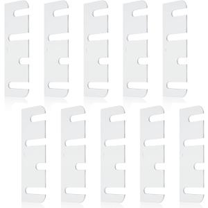 10 Pcs Hardware Door Hinge Shims Stainless Steel Metal Coated Finish Door Hinge Shim for Repair Kit (4 Inch)