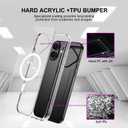 Clear Case Compatible with iPhone 17  5-in-1 Combo with 2 Tempered Glass Screen Protectors & 2 Camera Lens Protectors, Slim Anti-Yellow Shockproof Cover