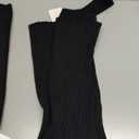 Ezbelle Women's Long Sleeve Sweater Dresses 2 Piece Outfits Sets Ribbed Knit Crop Tops and Tank Bodycon Midi Dress (Black) S