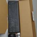 Dell Keyboard and Mouse - KM3322W - US English - USB Plunger Wireless RF 2.40 GHz Keyboard - Black - USB Wireless RF Mouse - Optical - 1000 dpi - Scroll Wheel - Black - Multimedia, Mute, Volume Up, Vo