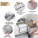 TIGARI Wardrobe Clothes Organizer, Drawer Organizer for Clothing, Closet Organizers and Storage, Drawer Dividers for Clothes, Mesh Separation Box for Thin Jeans, Trousers, T-shirts, Skirts