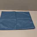 LoveNova Placemats Set of 6, Place Table Mats Indoor, Cloth Placemats Washable, Dinner Placemats Heat Resistant, Faux Linen Dining Table Placemats, 6pc, Teal Blue, 13 x 19inch