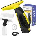 Cordless Window Vacuum Squeegee, Window Vac with Detachable Water Tank and Strong Suction, Electric Window Cleaning Tool for Shower Wall