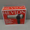 REVLON Turbo Hair Dryer with Advanced Ionic Technology, Ceramic Coating | Turbo Heat and Cold Shot Features, 1875 Watts for Fast Drying and Shine (Silver) (4.05x11.15x9.25 Inch (Pack of 1), Grey)