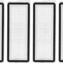 4 Pcs Replacement HEPA Filters For Roborock Qrevo S/Qrevo Pro/Qrevo Plus/Qrevo MaxV/Qrevo Curv/Qrevo Curve/Qrevo Edge/Qrevo Curv S5X/Qrevo EDGE S5A Robot Vacuum Cleaner Accessories