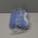 MIULEE Blue Toilet Rugs U-Shaped，Soft Absorbent Microfiber Bathroom Rugs Non Slip Quick Dry Fluffy Contour Bath Mats for Toilet Base Bathroom Floor, Machine Washable, 20x20 Inch