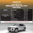 Cargo Liner Compatible with 2020-2026 Mercedes Benz GLE SUV, GLE-Class, AMG GLE 53, AMG GLE 63 S 5 Seats (Not for GLE Coupe) - AOMSAZTO Premium Trunk Mat Heavy Duty All Weather Custom Fit GLE Class