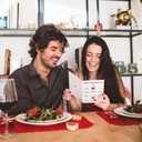 2 x Valentines Day Card for Him or Her, Valentines Day Cards Gifts for Husband Wife Boyfriend Girlfriend Fiance Partner, Thoughtful Love Card for Women or Men (V2507)