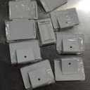 Unomor 50pcs Flame Retardant Ceiling Cover Plates Blank Electrical Cover Plates for Wall and Ceiling