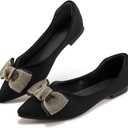 Aomigoct Ballet Flats for Women Dress: Casual Pointed Toe Womens Flats - Comfortable Wedding Walking Party Shoe