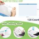 120 Count Waste Bags For Robot 4 and 3, Litter Box Liners For Automatic Cat Litter Box, Cat Litter Box Liners Waste Bags Replacement (120 Count)