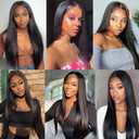 18 20 22 Inch Human Hair Bundles Straight Bundles Human Hair Extensions 10A Brazilian Virgin Straight Human Hair 3 Bundles Natural Color