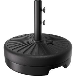 AreShark 81.5lb Max Capacity Patio Umbrella Stand, Outdoor Umbrella Base Water Filled Stand, Market Patio Outdoor Heavy Duty Umbrella Holder (Black)