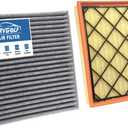 Engine+Cabin Air Filters Fit for 20-22 Ford Escape 2.0L, 22-24 Maverick 1.5L/2.0L(Not for Hybrid), 21-25 Bronco Sport 1.5L/ 2.0L Engine Air Filter Replace Car Accessories JX6Z9601A CF12772