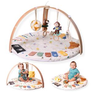 MOVA Baby Play Gym Baby Play Mat for Babies 0-6 0-12 Months Baby Tummy Time Play Mat Infant Play Mat for Babies Baby Activity Mat Gym for Floor Baby Playmat for Babies Newborn Play Mat Gift Boys Girls