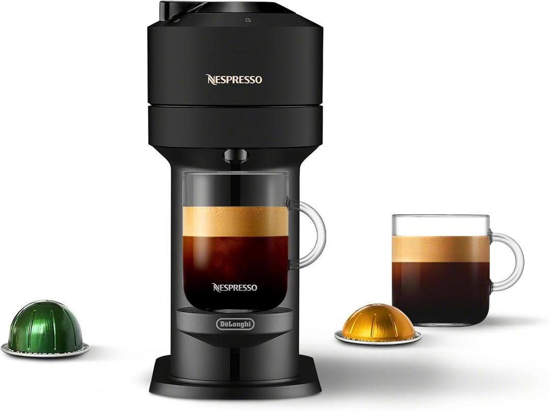 Nespresso Vertuo Next Coffee and Espresso Maker by De'Longhi, Matte Black