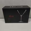 Handblown Crystal Martini Glasses Set of 4-9.5 oz Coupe Glass Set with Stem - Elegant Cocktail Glasses for Bar, Margarita, Cosmopolitan, Manhattan, Gimlet - Unique Gift for Mothers Day