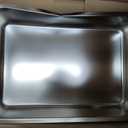 Low Side Stainless Steel Cat Litter Box, Non-Stick Metal Pet Pan