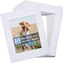 Somime 10 Pack Precut 16x20 Picture Frame Mat, White 16x20 Photo Mat with 11x14 Opening, Acid Free Frame Matte for Artworks, Prints