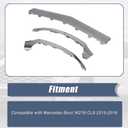 XQSMWF 3Pcs Front Bumper Lip Moulding Trim Chrome Compatible with Mercedes Benz W218 CLS400 500 550 2015-2018, Replace 2188851774 2188851574 2188851674