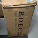 BDEUS 3 inch Extra Firm Memory Foam Mattress Topper King Size for Big Guys, Supportive Mattress Pad for Back Pain Relief, Firm Foam Bed Topper with Senior Grey Cover, CertiPUR-US Certified