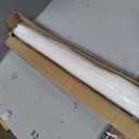 LazBlinds No Drill TDBU Roman Shades, Blackout - White, 28" W x 64" H