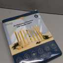 SEHNSY Real Wax Flameless Taper Candles with Remote Timer,Battery Operated LED Candles Set with 3D Flickering Flame,9.6" Realistic Dripless Candlesticks for Wedding Home Decor,6 Pack White