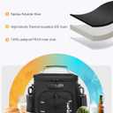SafeDelux Lunch Bag with Combination Lock, Lunch Box for Men Women, Adjustable Shoulder Strap & Leakproof Soft Cooler for Commute, Travel & Gym (Black)