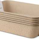 Amazon Basics Disposable Cat Litter Box, Travel & Home, Large 14.4"x18.1", 6-Pack