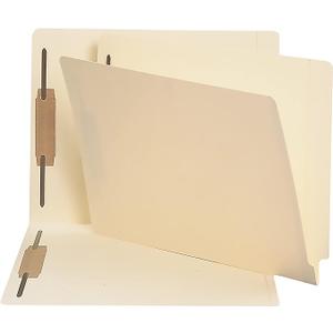 Smead Shelf-Master End Tab File Folders, 250 Count, Manila, Reinforced Straight-Cut Tabs, 2 Fasteners, Letter Size (34125)
