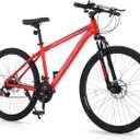 Mountain Bike-26 Inch Mountain Bike- 19 inch Aluminium Frame, 2.1 Inch Tires,9/21-Speed Options, Advanced Suspension Fork, Ergonomic Seat, Disc Brakes