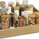 19''W x 21''D x 3''H Pull Out Cabinet Organizer, Soft Close Wood Kitchen Drawer Shelves Finished Assembled Slide Pantry Shelvesin, for Home Kitchen Dinner Room (Applicable Width 20.5 Inches)