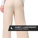 Mad Dog Lounge Women's Pajama Pants, Wide-Leg Cropped Capris, Casual Night Sleep Summer PJ Bottoms for Ladies (M)