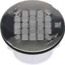 Oatey 42097 101 PS PVC-Solvent Weld Shower Drain with Stainless Steel Strainer, 2-Inch