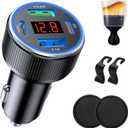 131W Car Charger Super Fast Charging Cigarette Lighter USB Phone Accessories Charger Voltmeter Adapter with QC USB c Type c PD Universal Quick Charge Multi 4 Port for 12-24v Car Cigarette Lighter Plug