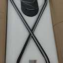 Modern LED Chandelier Black Dimmable LED Pendant Light for Dining Room Light Fixture Over Table Modern Kitchen Island Lighting High Ceiling with Remote for Living Room(42 Inch, 3000K-6500K)