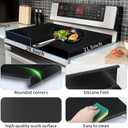 Gas Noodle Board Stove Cover: Mineye 2 IN 1 Gas Stove Top Cover Stainless Steel, Gas Stove Cover Board for Gas and Electric Stove Range Expanding Kitchen Space, Black, Single Size 15"x 22"x3", 15"x 21.5"x3"