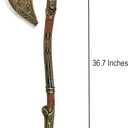 LALAPORT 36.5 Inch Fantasy Fully Upgraded God-War Viking Foam Axe Sword for Video Game, Cosplay Costume Prop, Collection, Gift. Prop 1:1 Replica, Medium