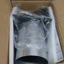 6 Inch Hooded Wall Vent with Screen and Damper,6 Inch Wall Exhaust Vent Cover Dryer Ventilation Cap Exterior for Kitchen Range Hood Air Exhaust,External Extractor w/Non Return Flap,Galvanized Steel