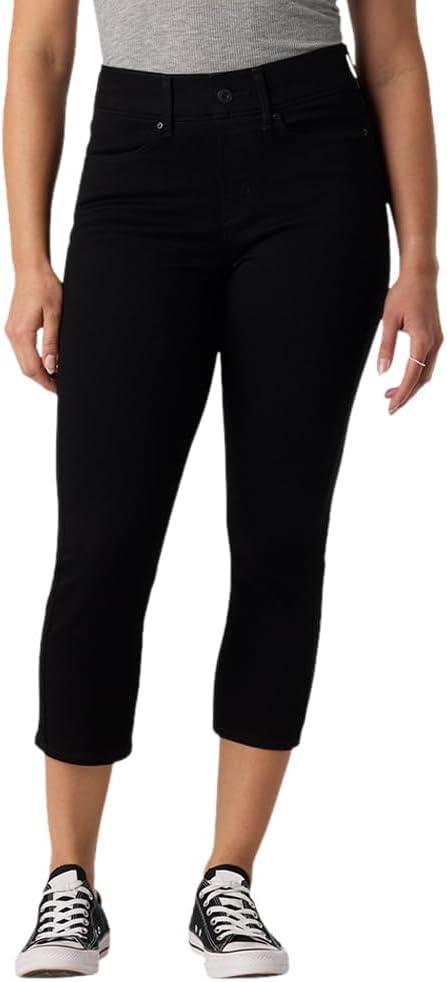 Levi Strauss Signature Gold Womens Totally Shaping Ultimate Pull-On Capris, (New) Rain Drum, 14