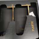 DALSHABET Bamboo Bag Organizer with Magnetic Closure, 6 In 1 Kitchen Drawer Foil and Plastic Wrap Dispenser with Cutter, Storage bag for Gallon, Quart, Sandwich, Snack Black