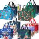 Mr. Pen- Reusable Christmas Gift Bags, 12 pcs, 12 Styles, Xmas Gift Bags Christmas Tote Bags with Handles