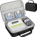 Case compatible with brother p touch ptd220 d210 Portable Storage Holder Case Fits Brother Label Maker, Label Tapes, AC Adapter, Battery(Box Only)