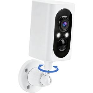Security Cameras Wireless Outdoor 355 Pan Rotating 2K Color Night Vision Cameras for Home Security WiFi Battery Outdoor Camera Motion Detection 2-Way Talk IP65 Spotlight Siren SD/Cloud Storage (1 Count (Pack of 1))