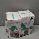 2 x Salad Jar with Side Opening - Leakproof Portable Salad Container with Dressing Cup & Lid, Lid-to-Bowl Design, Dishwasher & Freezer Safe for for Office, Gym, Travel, Picnic, Green