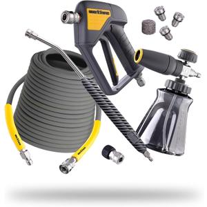 Active Pressure Washer Accessory Bundle, Adaptable for All Electric & Gas Pressure washers w/ M22-14mm Connections. Swivel Gun, Foam Cannon, Lance & 50 Hose for DIY car wash & Professional Detailing