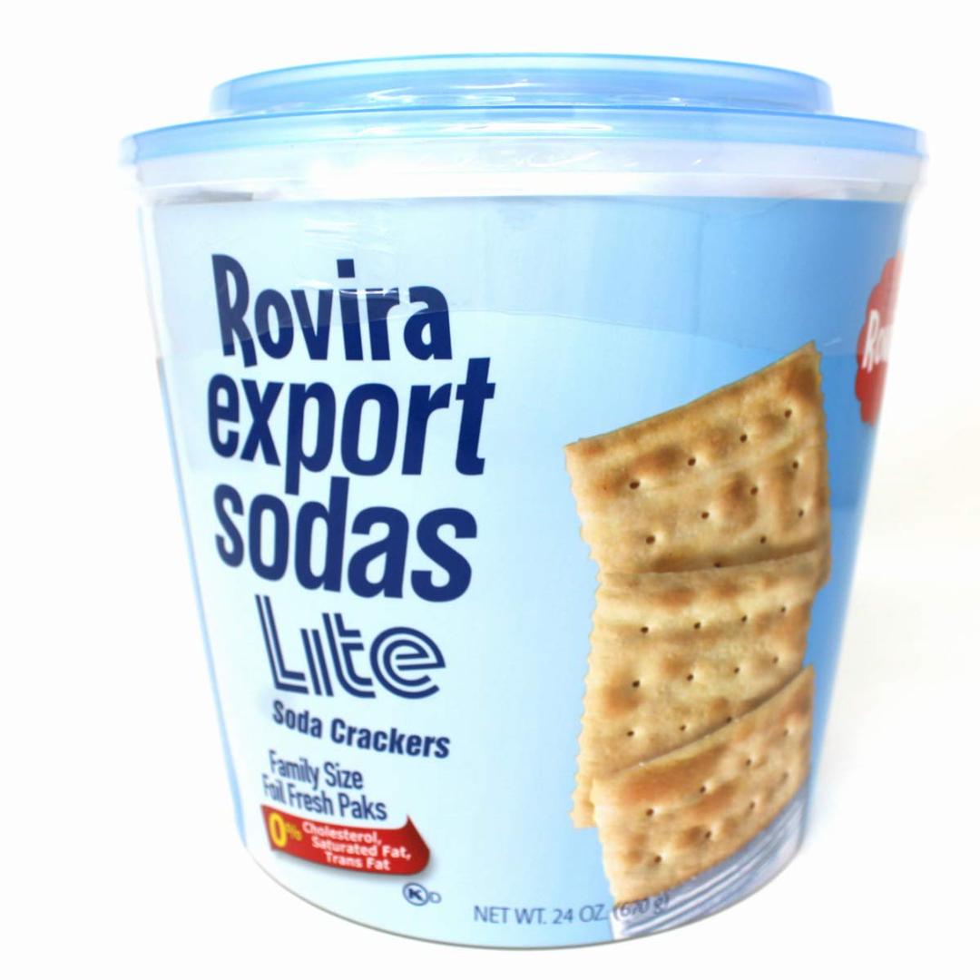 Rovira Lite Soda Crackers, 23 oz. Bucket - Extra Fresh - Light, Crunchy, and Delicious (23.6 Ounce (Pack of 1)), Expiry: 13 JUL 2026 Rovira Lite Soda Crackers, 23 oz. Bucket - Extra Fresh - Light, Crunchy, and Delicious (23.6 Ounce (Pack of 1)), Expiry: 13 JUL 2026